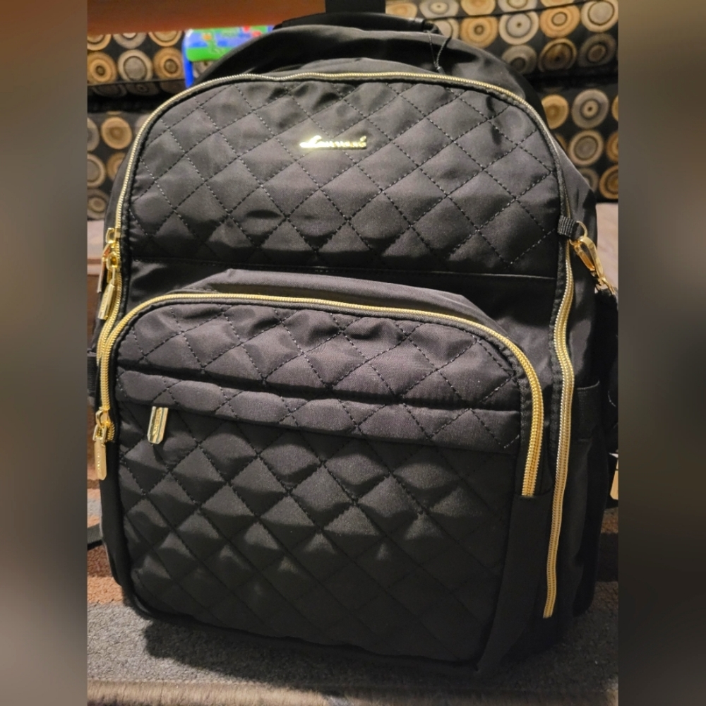 Black Diaper bag Backpack